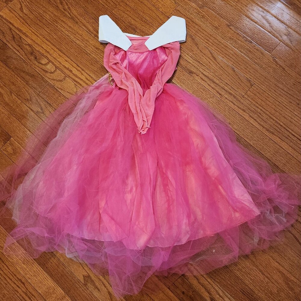 Girls Sleeping Beauty Aurora Pink Costume Dress (Size 110 or 4T/5T) - Picture 7 of 7